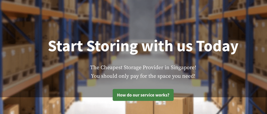 SG Box Storage Singapore - cheap door to door storage