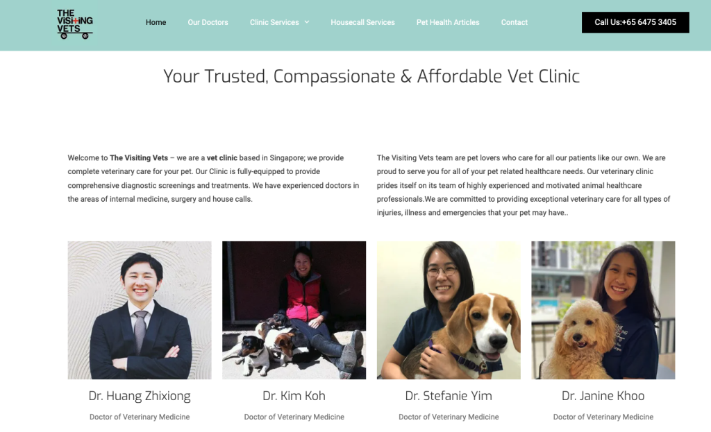 The Visiting Vets Clinic - Best Vet in Singapore